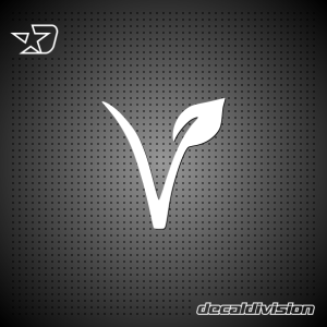 Vegetarian Symbol Sticker